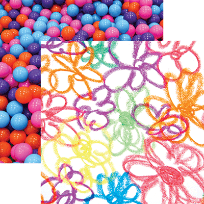 Flowers - Terrific Toddler Scrapbook Paper