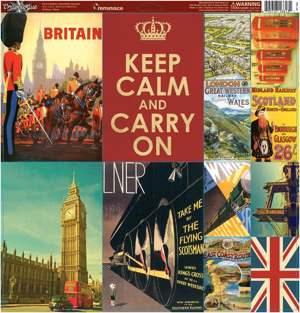 London Travelogue Stickers Set