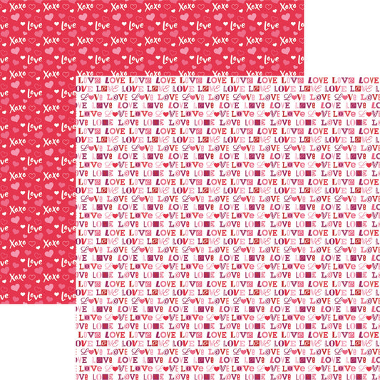 True Love - True Love Valentine 12x12 Scrapbook Paper