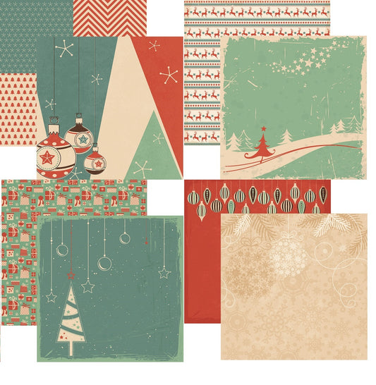 Vintage Christmas 12x12 Papers by Reminisce