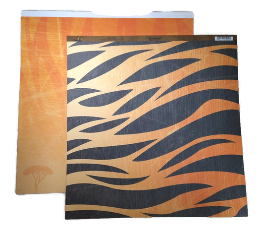 Reminisce Wild Things Tiger Stripe Paper