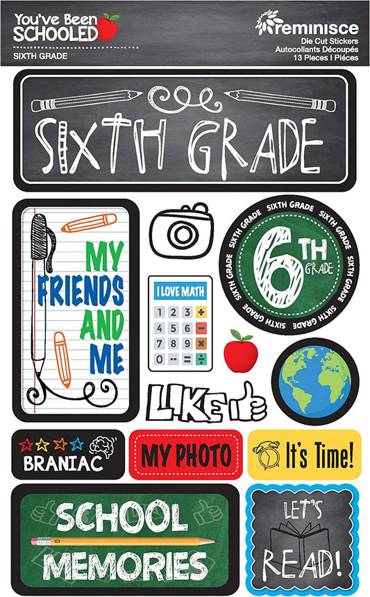 6th Grade School Stickers