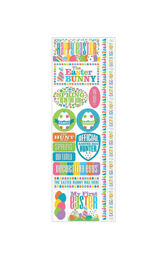 Happy Easter Scrapbook Combo Sticker Sheet HE-128