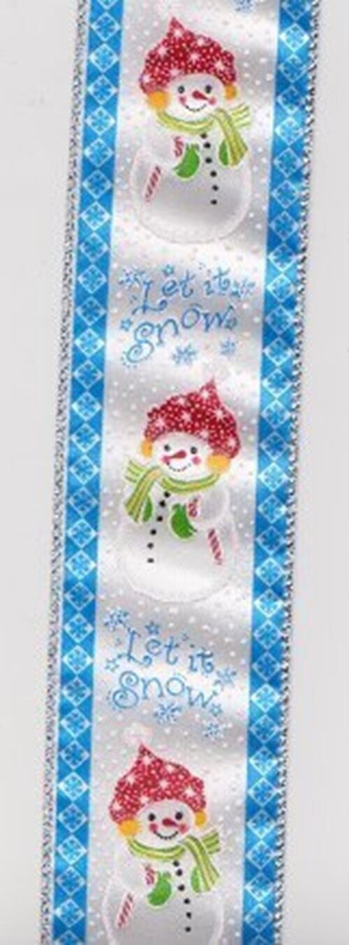 Let it Snow Ribbon Wired