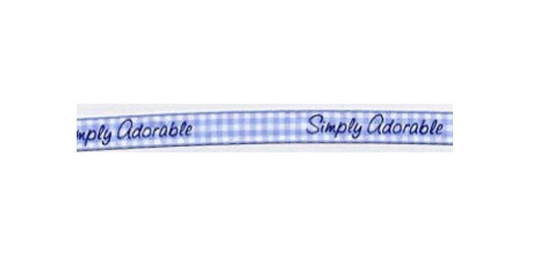 Simply Adorable Blue Gingham Ribbon