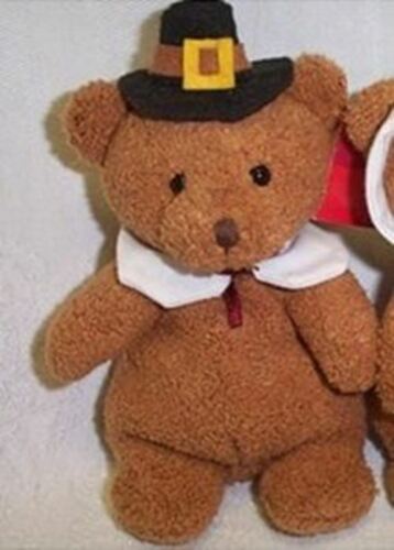 Russ Berrie Thanksgiving Home Buddies Pilgrim Bear