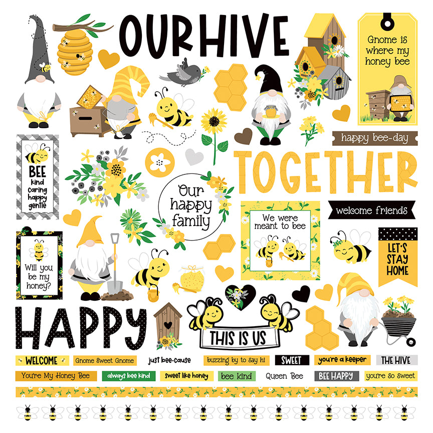 Sweet as Honey Bee Gnome Stickers