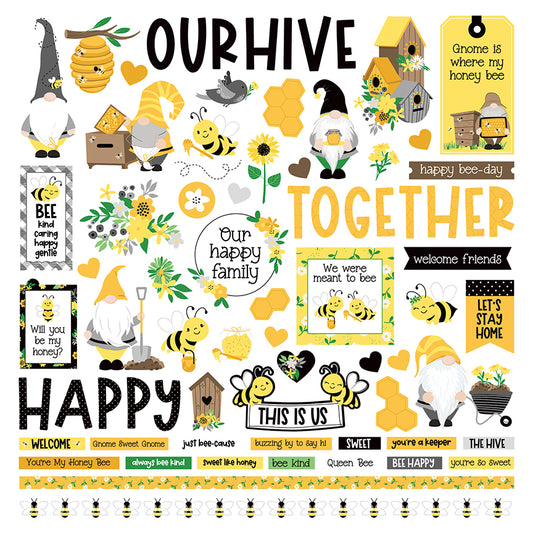 Sweet as Honey Bee Gnome Stickers
