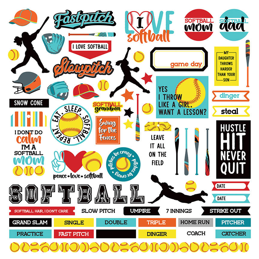 MVP Softball Stickers by Photo Play