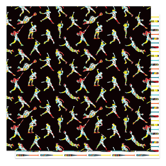 Strike Out - MVP Softball Scrapbook Paper