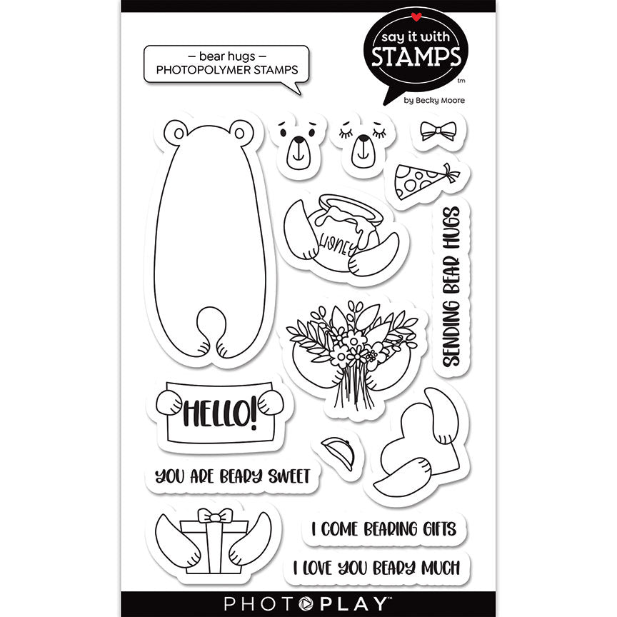 Bear Hugs Clear Stamps by Photo Play