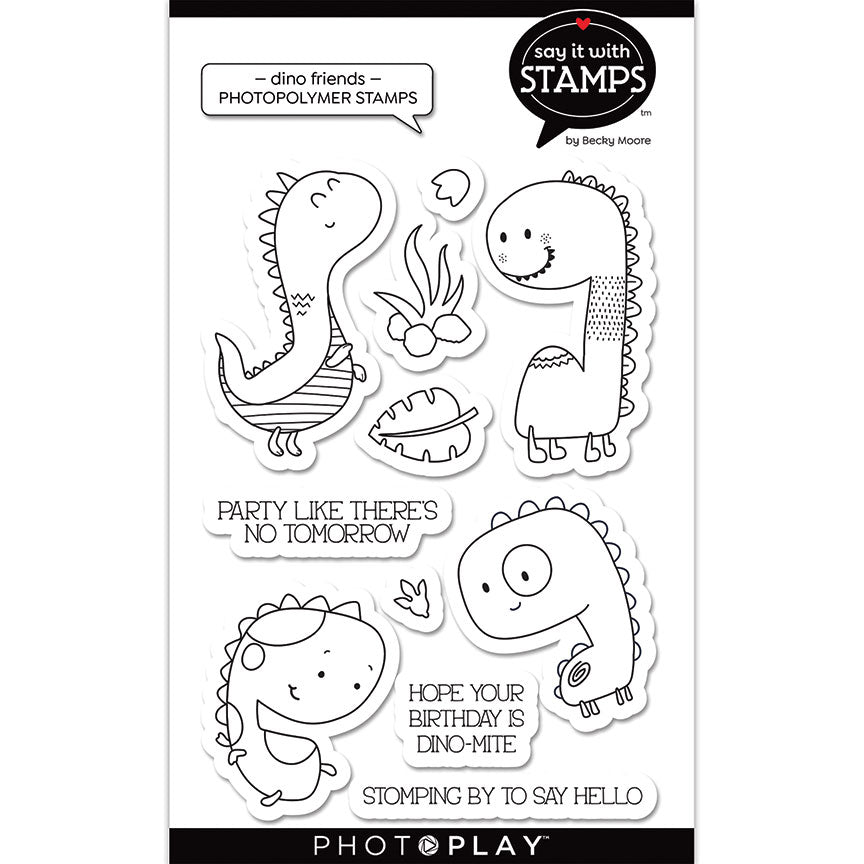 Dino Friends Clear Stamp Set