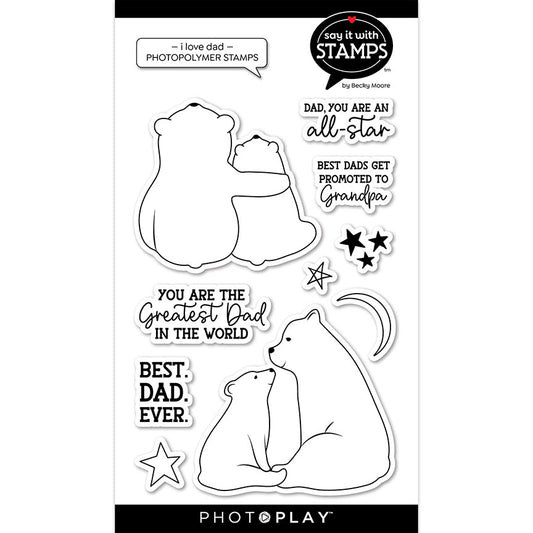 I Love Dad Stamp Set by Photo Play