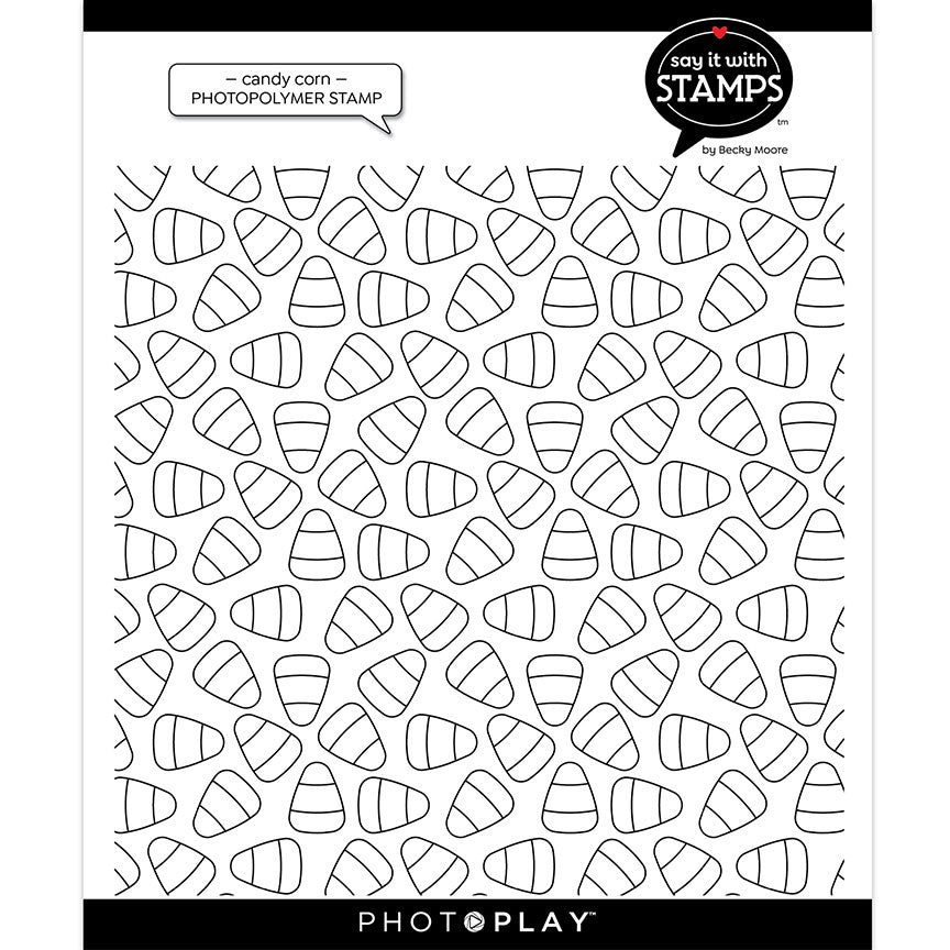 Candy Corn Background Stamp 6x6