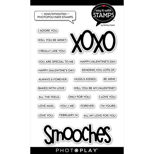 xoxo Smooches Valentine Stamps by Photo Play