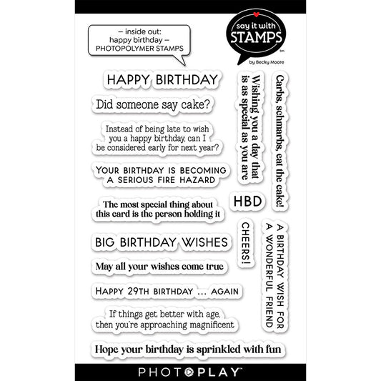 inside Out Happy Birthday Stamps