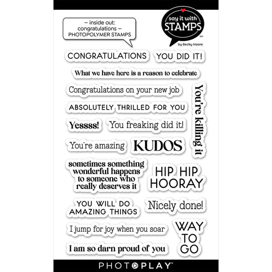 Inside Out Congratulations Stamps
