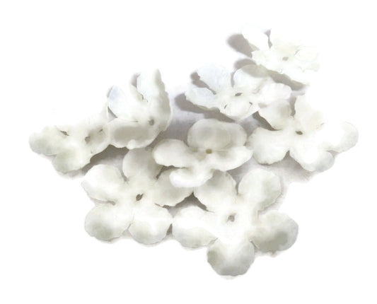 Dyeable White Silk Flowers