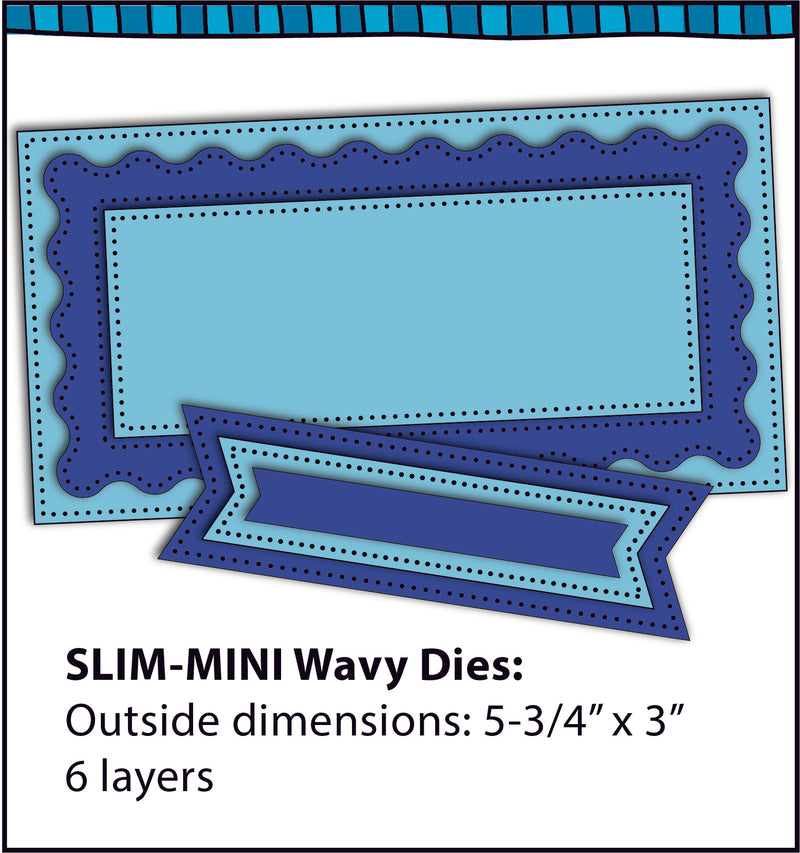 Slim Mini Wavy Dies Set