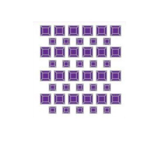 Purple Gem Jewel Stickers