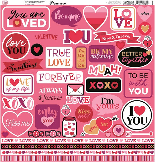 True Love Valentine Stickers by Reminisce