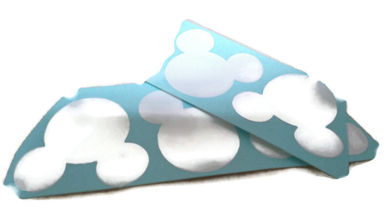 Mickey Mouse Vinyl Decals White Heads