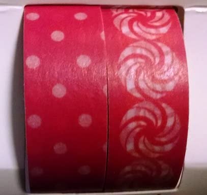 Christmas Washi Tape Sets - Christmas Peppermint/red Dot