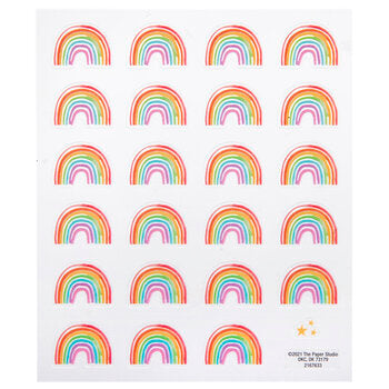 Watercolor Rainbow Stickers