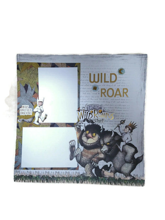 Where the Wild Things Are Scrapbook Layout
