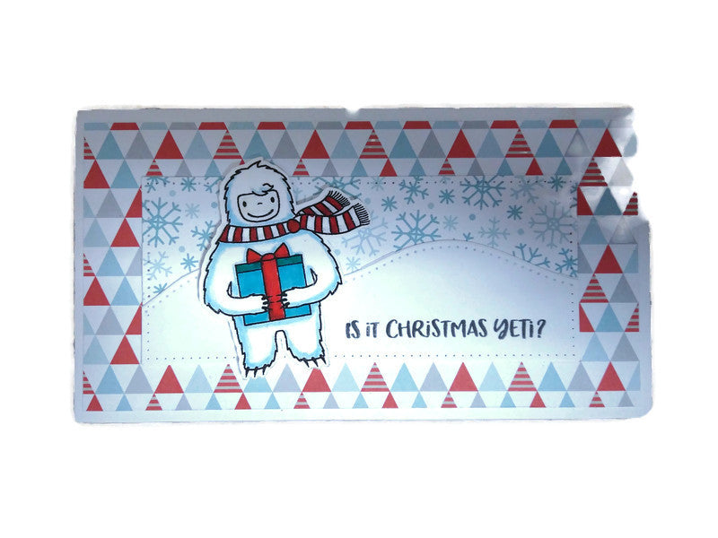 Yeti Christmas Card Sample