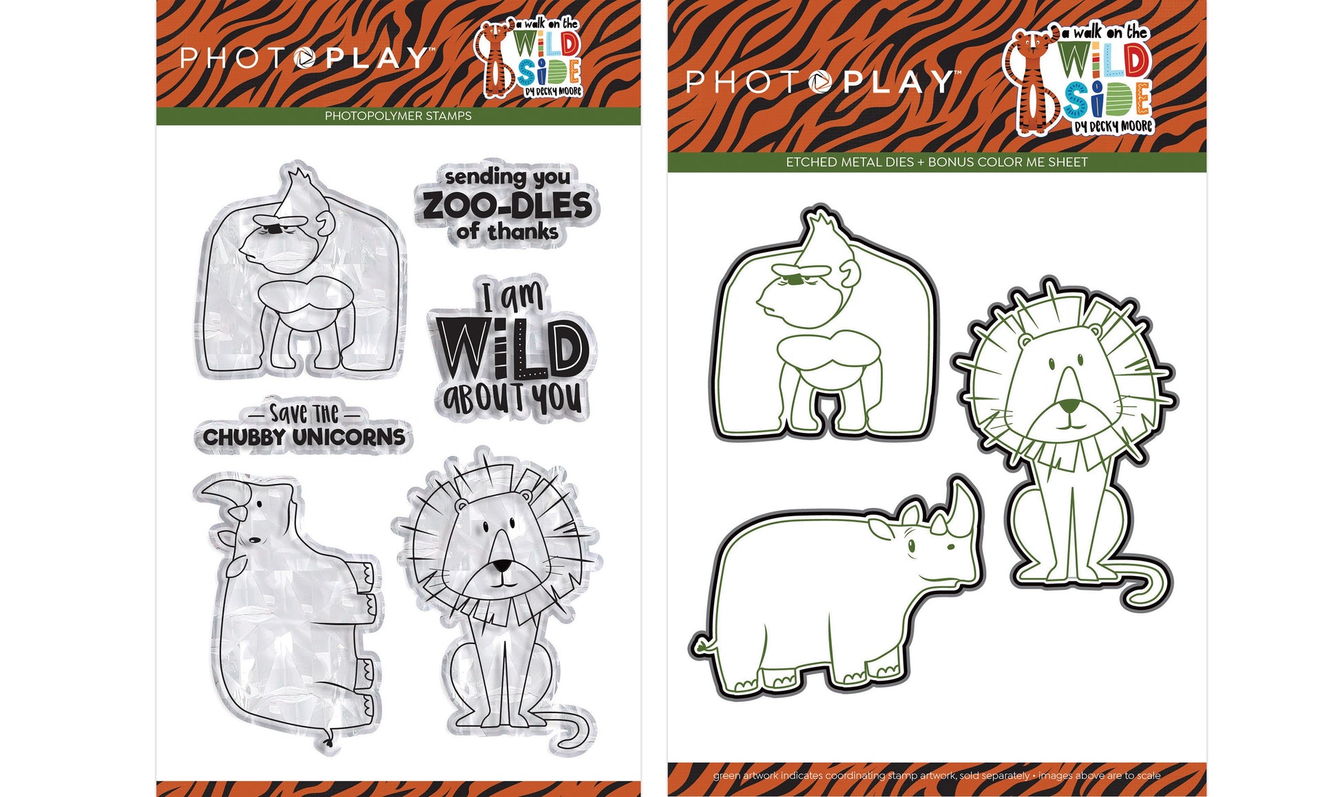 Walk on the Wild Side Stamps and Dies Set