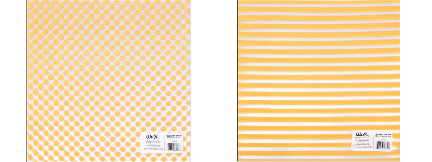 Yellow patterned acetate paper