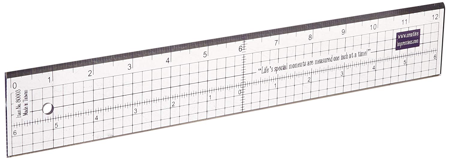 Clear Acrylic Ruler with Metal Edge
