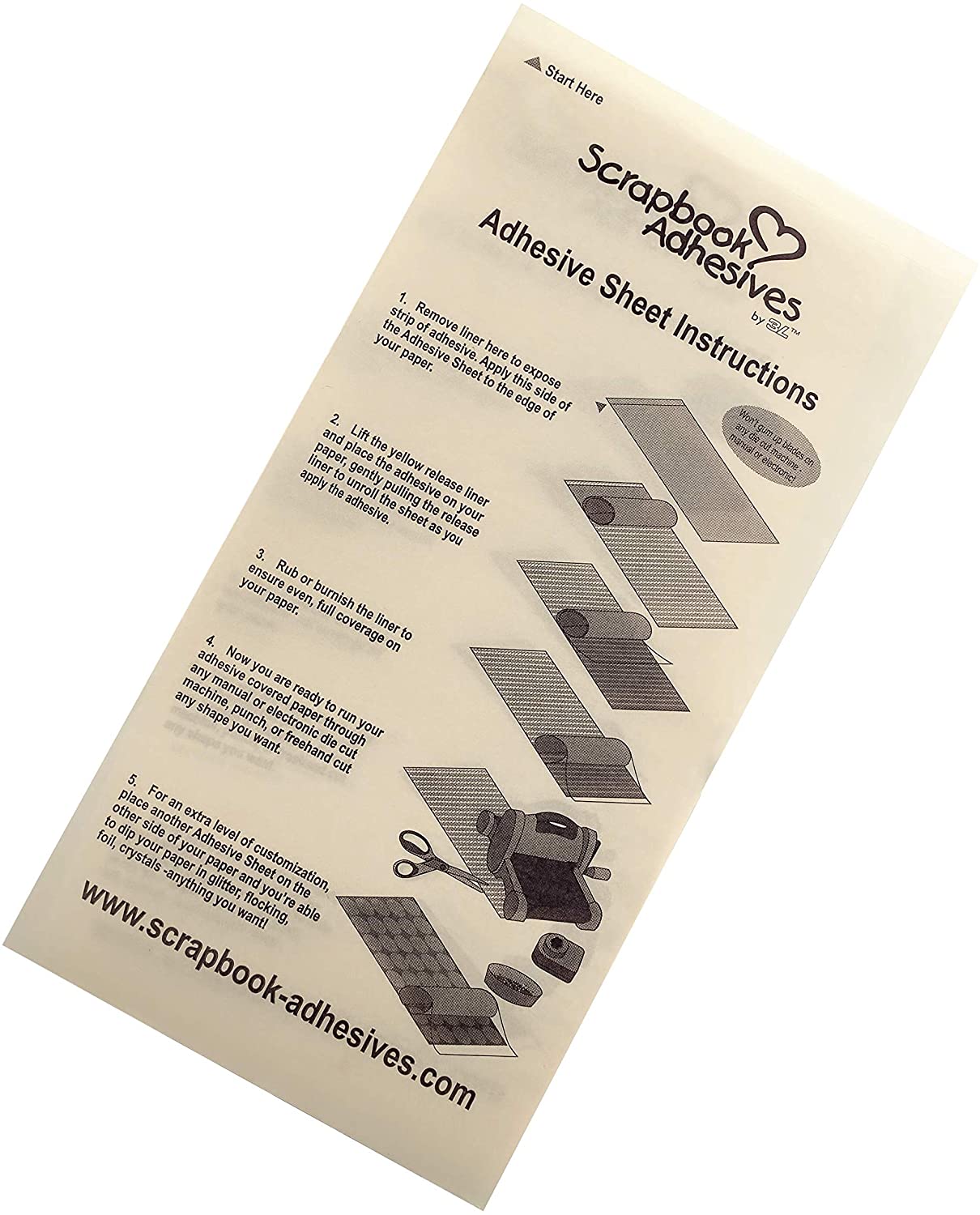 Adhesive Sheets, 4-Inch x 6-Inch, 10-Pack