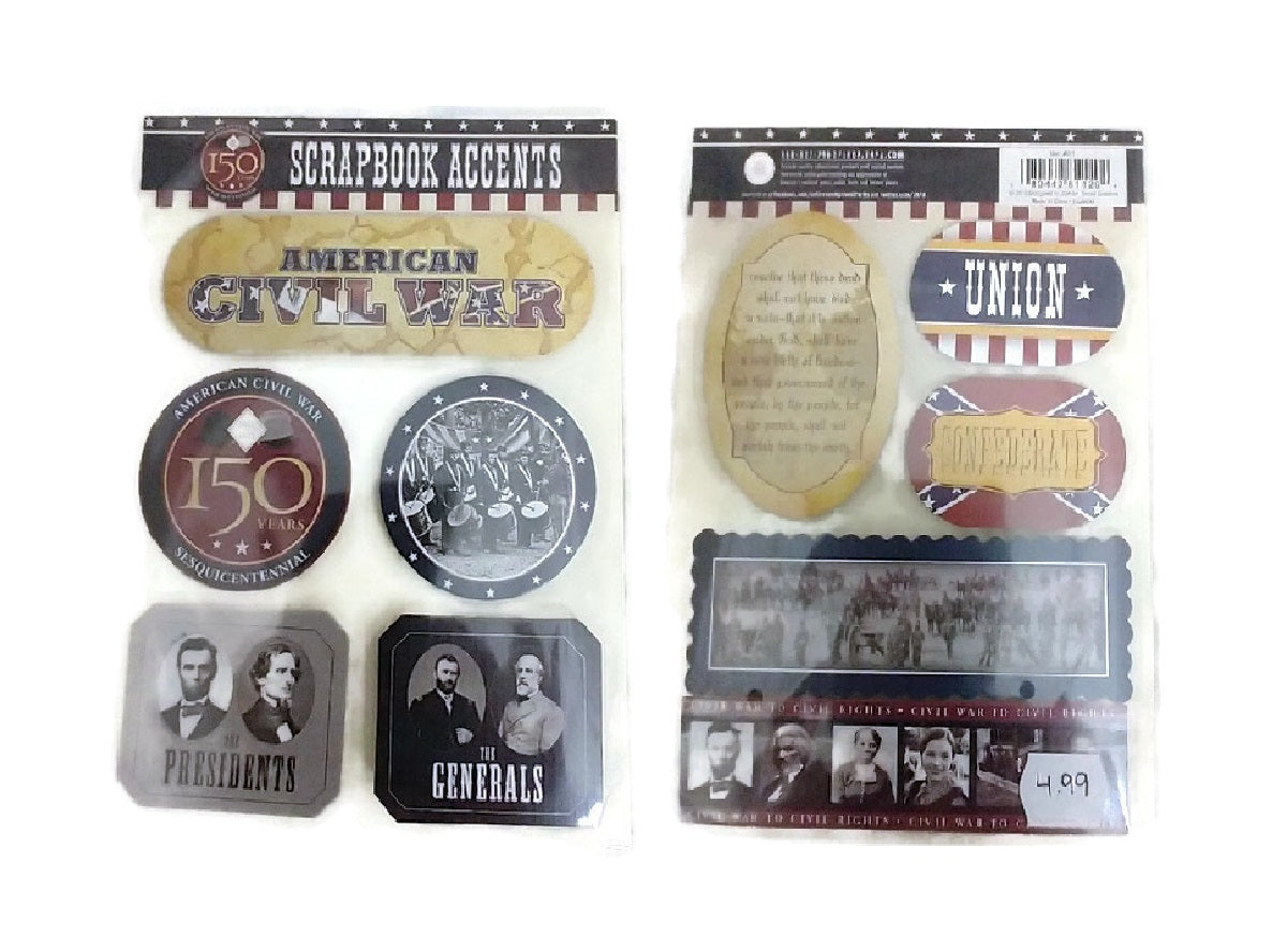 American Civil War 3d Stickers