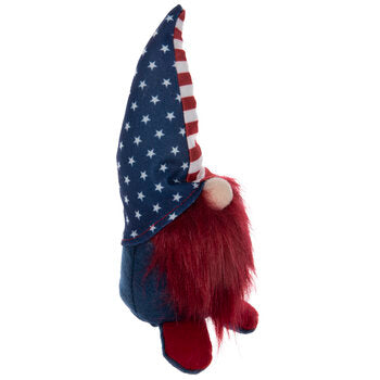 Red Americana Flag Patriotic Gnome Tabletop Decor Plush