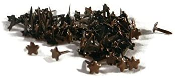 Mini Antique Copper Star Brads