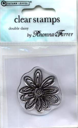 Autumn Leaves Rhonna Farrer Double Daisy Stamp