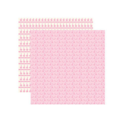 Reminisce Baby Basics - Baby Girl Delivery Scrapbook Paper - 5 Sheets