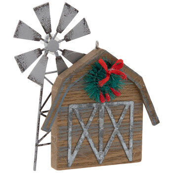 Barn Windmill Ornament