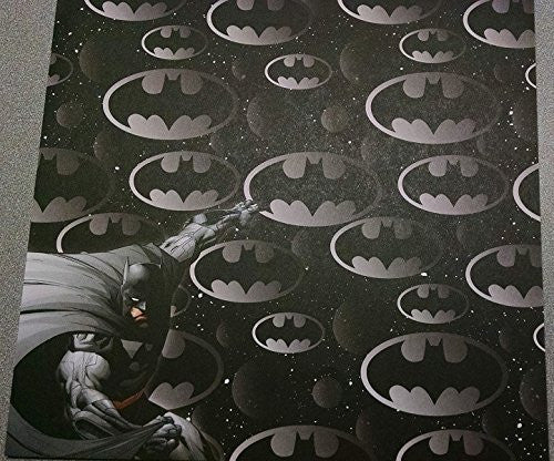 Black/Silver Batman DC Comics Scrapbook Papers - 4 Sheets