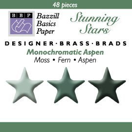 Bazzill Green Star Brads