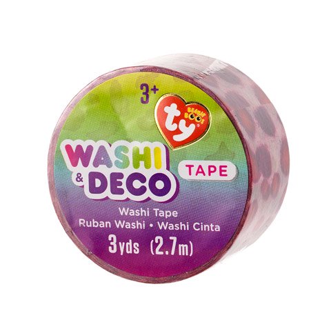 TY Beanie Boo Glamour Pink Leopard Print Washi Tape