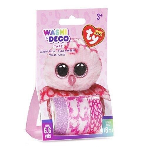 TY Beanie Boo Pinky Owl Washi Tape Assortment Set