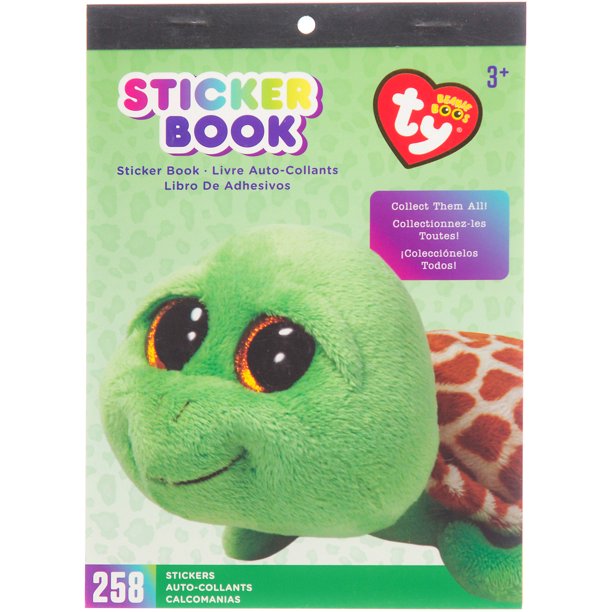 TY Beanie Boo Zippy Turtle Sticker Book