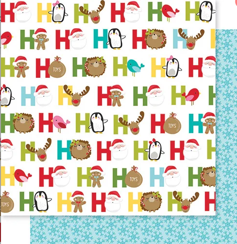 Ho Ho Ho Santa Squad Scrapbook Paper by Bella Blvd