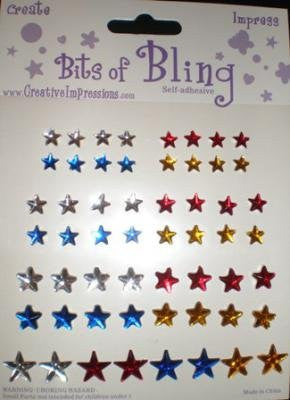 Bits of Bling 4th of July Star Scrapbook Stickers