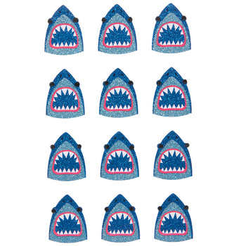 Glitter Shark scrapbook Stickers