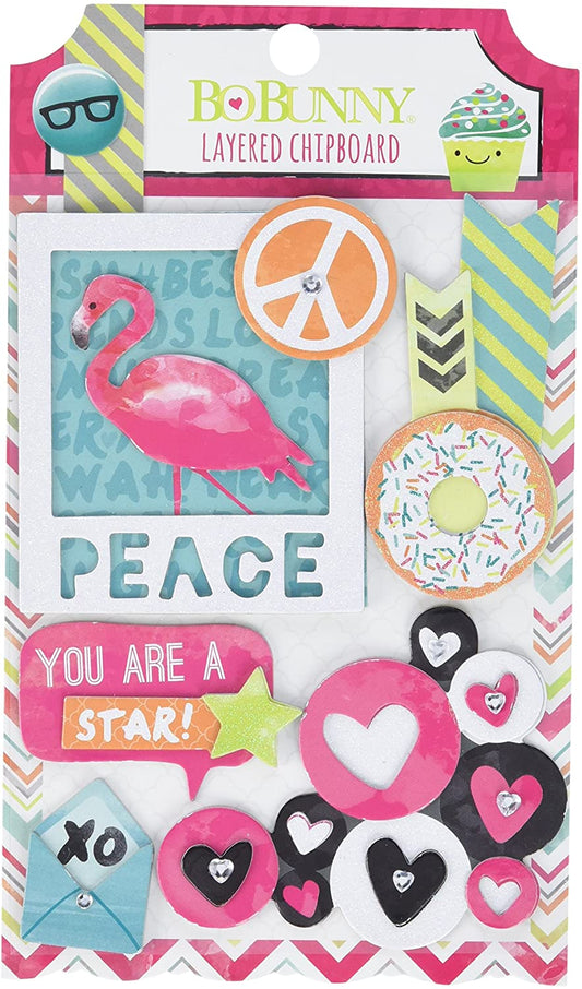 Bo Bunny Forever young Chipboard