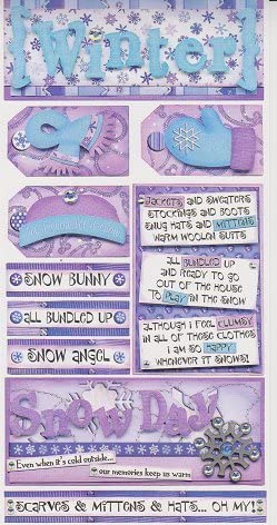 Bo Bunny Winter Cardstock Stickers